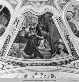 Kuppelausmalung : Der heilige Hieronymus erhält die Kardinalswürde