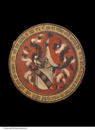 Totenschild für Ludwig von Pienzenau zu Wildenholzen (gest. 1405) aus der Benediktinerklosterkirche Ebersberg bei München