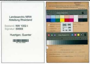 Entnazifizierung Guenter Huertgen , geb. 02.07.1906 ()