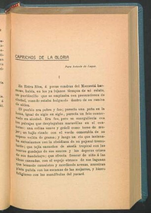 Caprichos de la gloria : Para Antonio de Luque.
