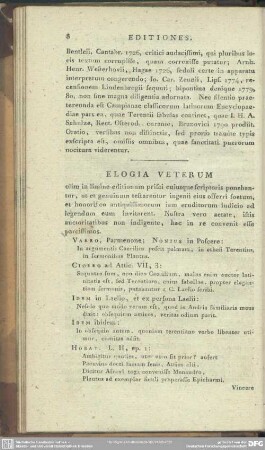 Elogia Veterum