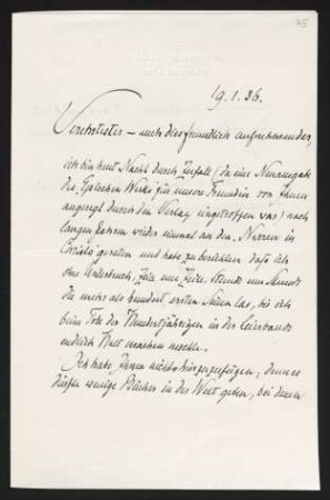 Brief von Rudolf G. Binding an Gerhart Hauptmann