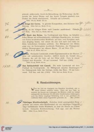 II. Handzeichnungen (Nr. 126-175)