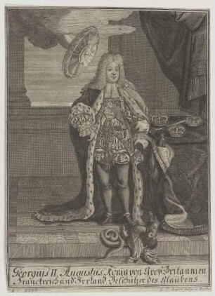 Bildnis des Georgius II. Augustus, König von Großbritannien