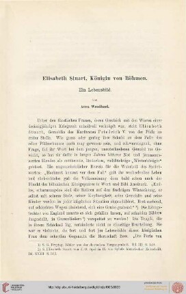 13: Elisabeth Stuart, Königin von Böhmen : ein Lebensbild