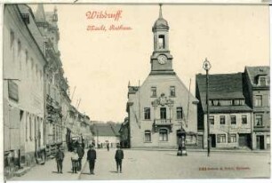 Wilsdruff. Markt und Rathaus