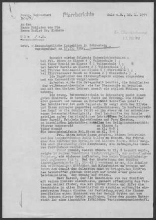 Schramberg mit Lauterbach: Inspektionsbericht 1954