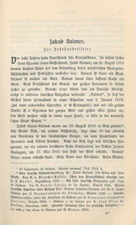 123-133 Jakob Balmes : zur Jahrhundertfeier