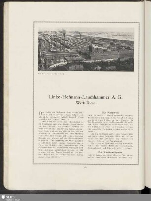 Linke-Hofmann-Lauchhammer A. G. Werk Riesa
