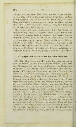 2. Allgemeiner Ueberblick der römischen Geschichte
