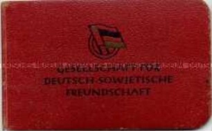 Mitgliedsausweis der Gesellschaft für Deutsch-Sowjetische Freundschaft - Familienkonvolut