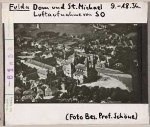 Fulda: Dom und St. Michael, Luftaufnahme von Südosten