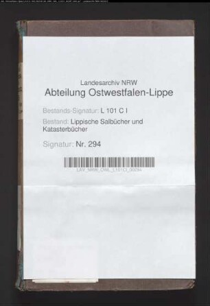 Salbuch der ehem. Vogtei Hohenhausen von 1856, Bd. 4 (Duplikat)