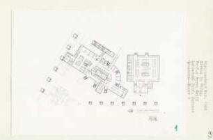 Zirkus, Berlin-Charlottenburg (Diplomarbeit bei Bernhard Hermkes): Grundriss Kellergeschoss 1:500