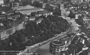 Reichsmessestadt Leipzig: Roßplatz (Augustusplatz) ; Fliegeraufnahme