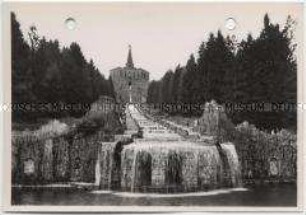 Kassel, Schloßpark Wilhelmshöhe, Herkules und Kaskaden