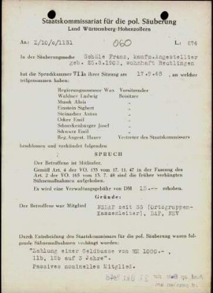 Schüle, Franz