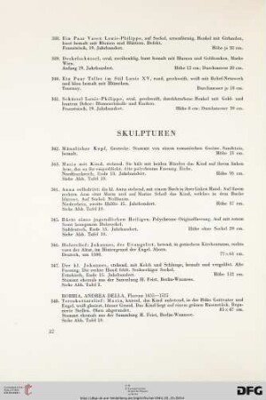 Skulpturen (Nr. 342-379)