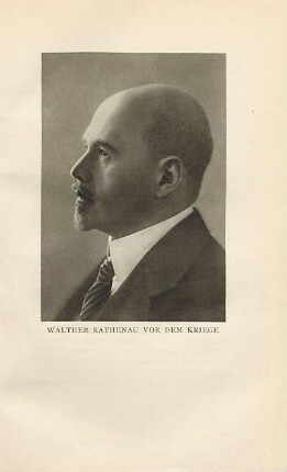 Walther Rathenau vor dem Kriege
