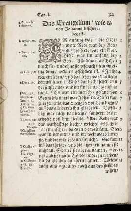 Das Evangelium wie es von Johanne beschrieben ist.