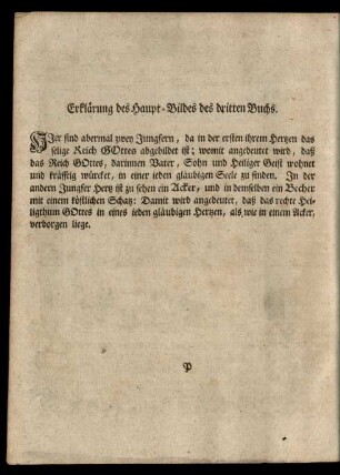 Erklärung des Haupt-Bildes des dritten Buchs