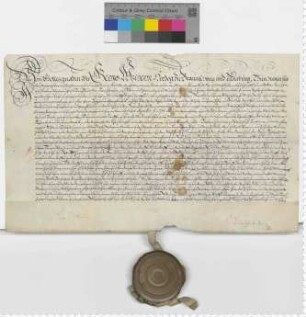 Lehnbrief Herzog Georg Wilhelms zu Braunschweig und Lüneburg für Werner Hermann von Spörcken und seine Vettern Franz Heinrich, Hartwig Ulrich und Jobst Franz von Spörcken, weiland Franz Joachims Söhne, über Güter in Molzen, Langlingen, Süschendorf u.a.