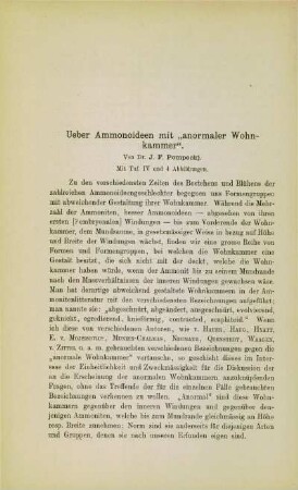 Über Ammonoideen mit "anormaler Wohnkammer"