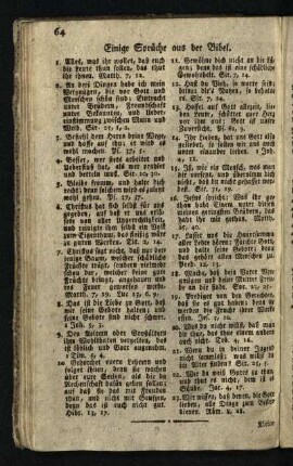 Einige Sprueche aus der Bibel