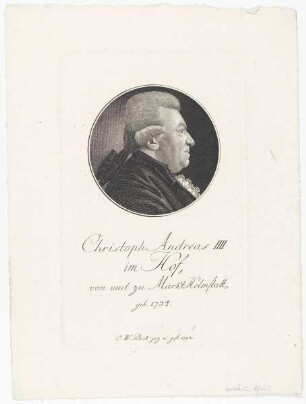 Bildnis des Christoph Andreas IIII. im Hoff