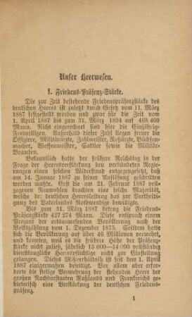 Unser Heerwesen