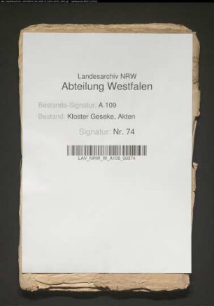 Wahlkapitulationen der Äbtissinen.