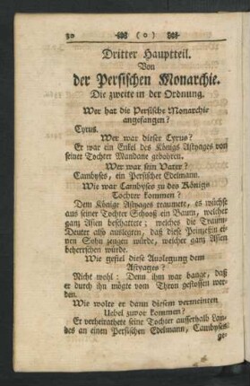 Dritter Hauptteil. Von der Persischen Monarchie.