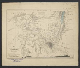 Map Of Lower Egypt, Sinai And Arabia Petraea