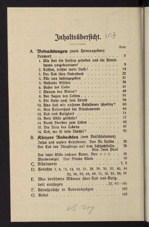 Inhaltsübersicht