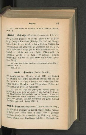 3642. Schultze [Schultetus] (Daniel Severin, Mag.)