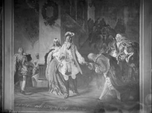 "Vaterländische Geschichtsgalerie": Kaiser Karl VII. flieht ... aus seiner Residenz in München, im Jahre 1743
