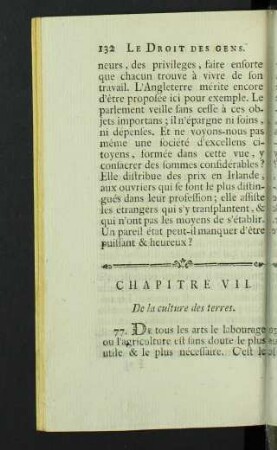 Chapitre VII. De la culture des terres.