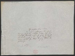 Brief an Bernhard Sekles : 25.04.1912