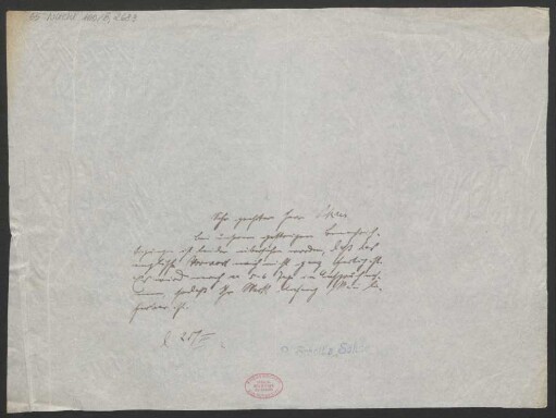 Brief an Bernhard Sekles : 25.04.1912