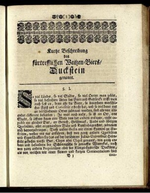 §. 1. - §. XXVII.; Epistola; Responsum.