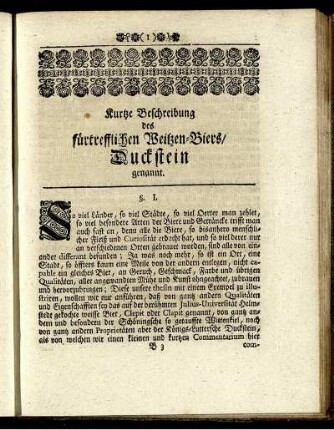 §. 1. - §. XXVII.; Epistola; Responsum.
