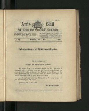 No. 62. 7. Mai. 1902.