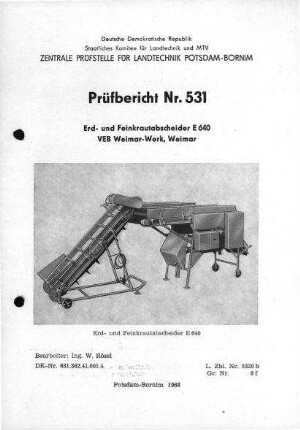 Erd- und Feinkrautabschneider E 640