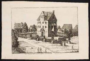 Der Herrn Sitz und Burgstal Gibitzenhoff bej Nürnb. 1701. - Ehemaliger Herrensitz Gibitzenhof, Nürnberg-Gibitzenhof