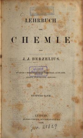 Lehrbuch der Chemie, 5