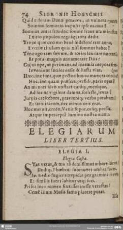 Elegiarum Liber Tertius