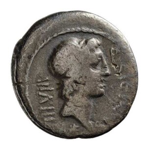 Münze, Denar, 49 v. Chr.