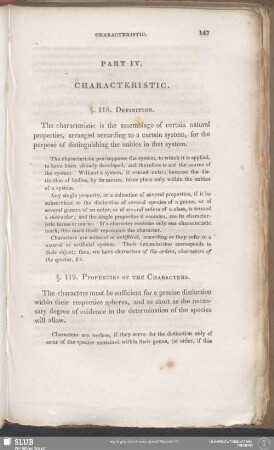 Part IV. Characteristic