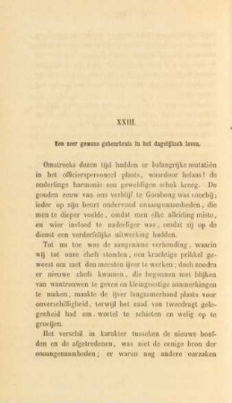 XXIII. Een zeer gewone gebeurtenis in het dagelijksch leven