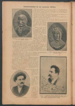 Reminiscencias de un cantante célebre
